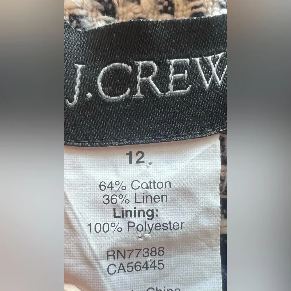 J.Crew | ladies Terrazzo Tweed Jacket. Size: 12